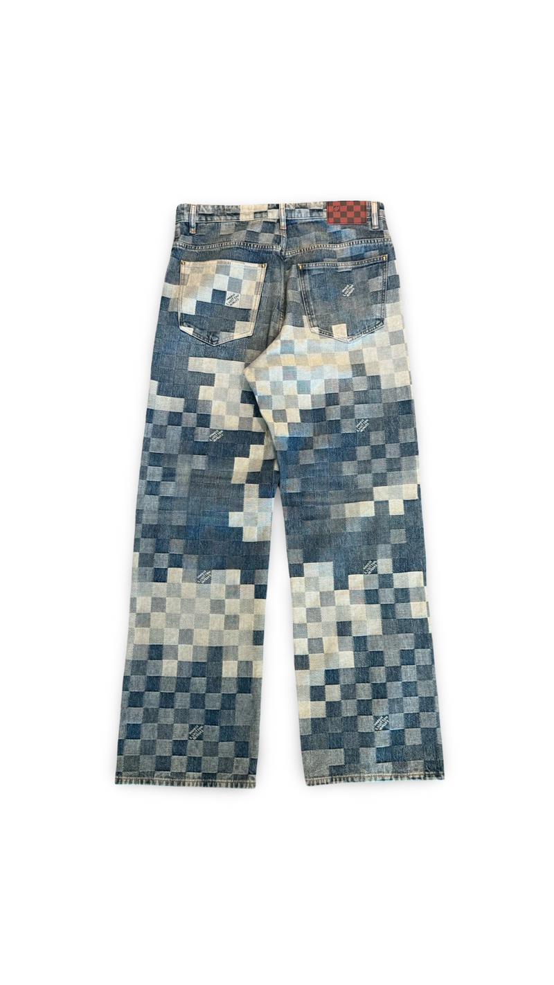 LOUIS VUITTON DAMIER DENIM PANTS