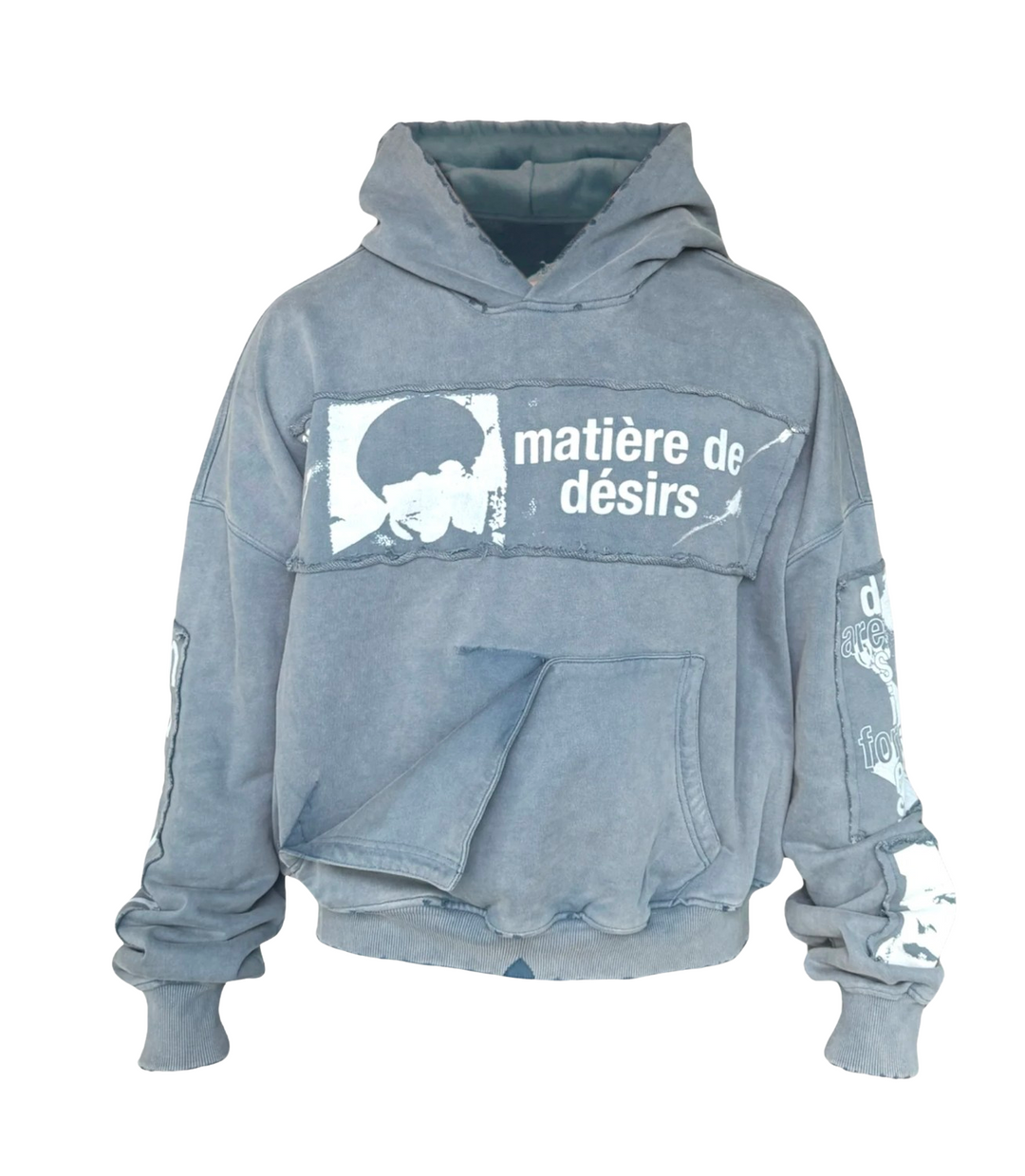MATIÈRE DE DÈSIRS 'WASHED BLUE' ENCORE HOODIE