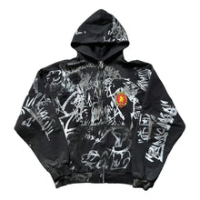 BALENCIAGA BLACK GRAFFITI SKATER HOODIE