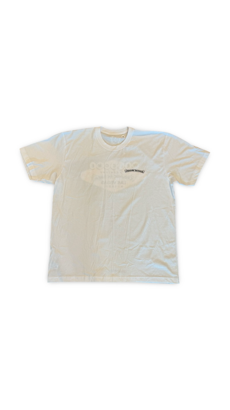 CHROME HEARTS ‘WELCOME TO LAS VEGAS’ WHITE EXCLUSIVE TEE