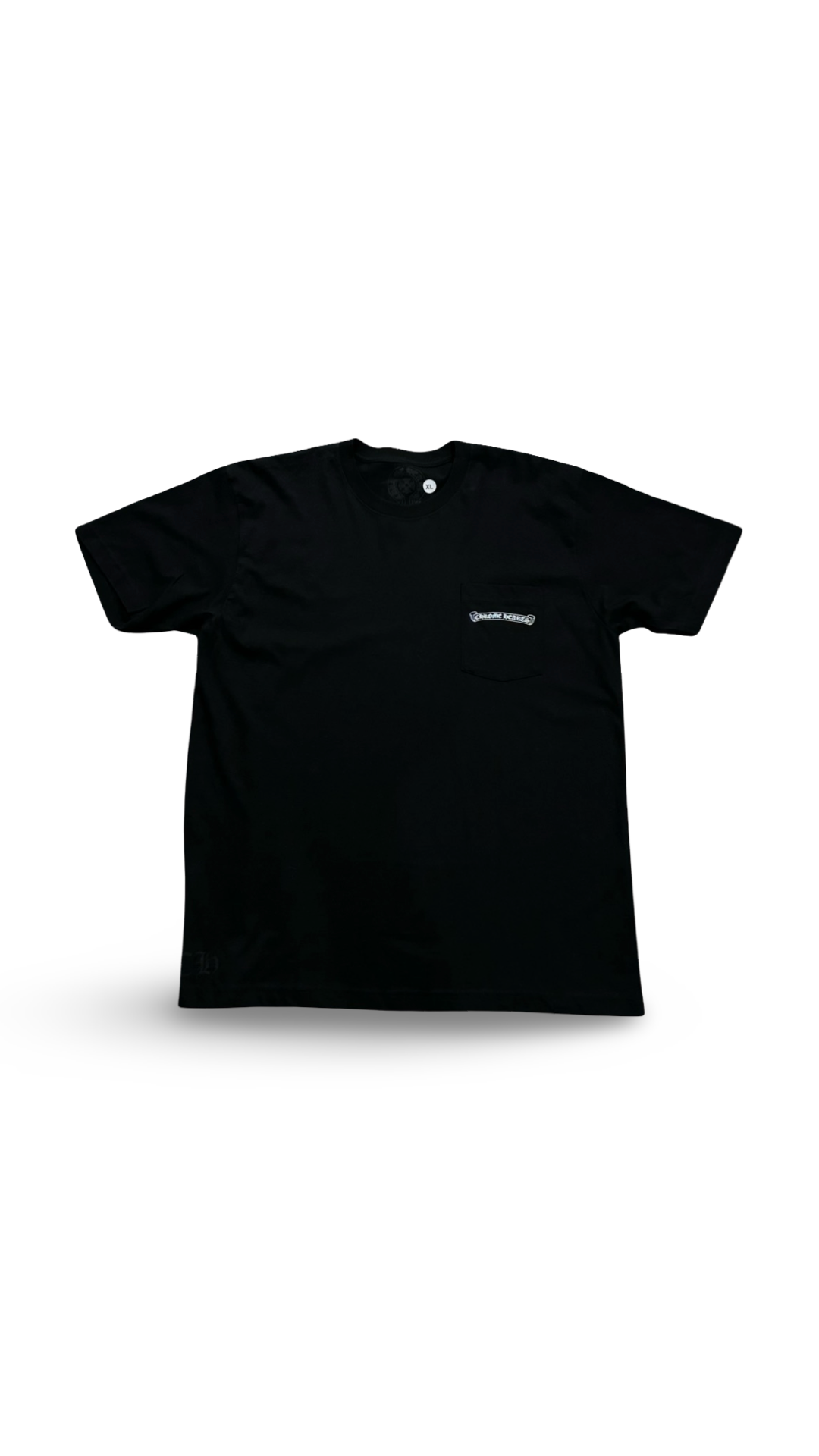 CHROME HEARTS SCRIPT USA LOGO POCKET TEE