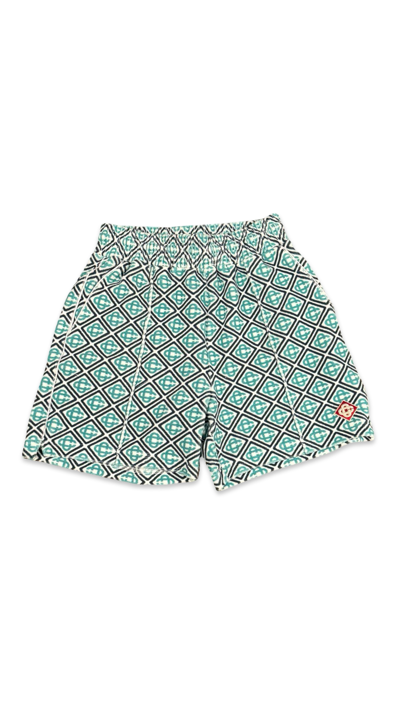 CASA BLANCA MONOGRAM TOWELLING SHORTS