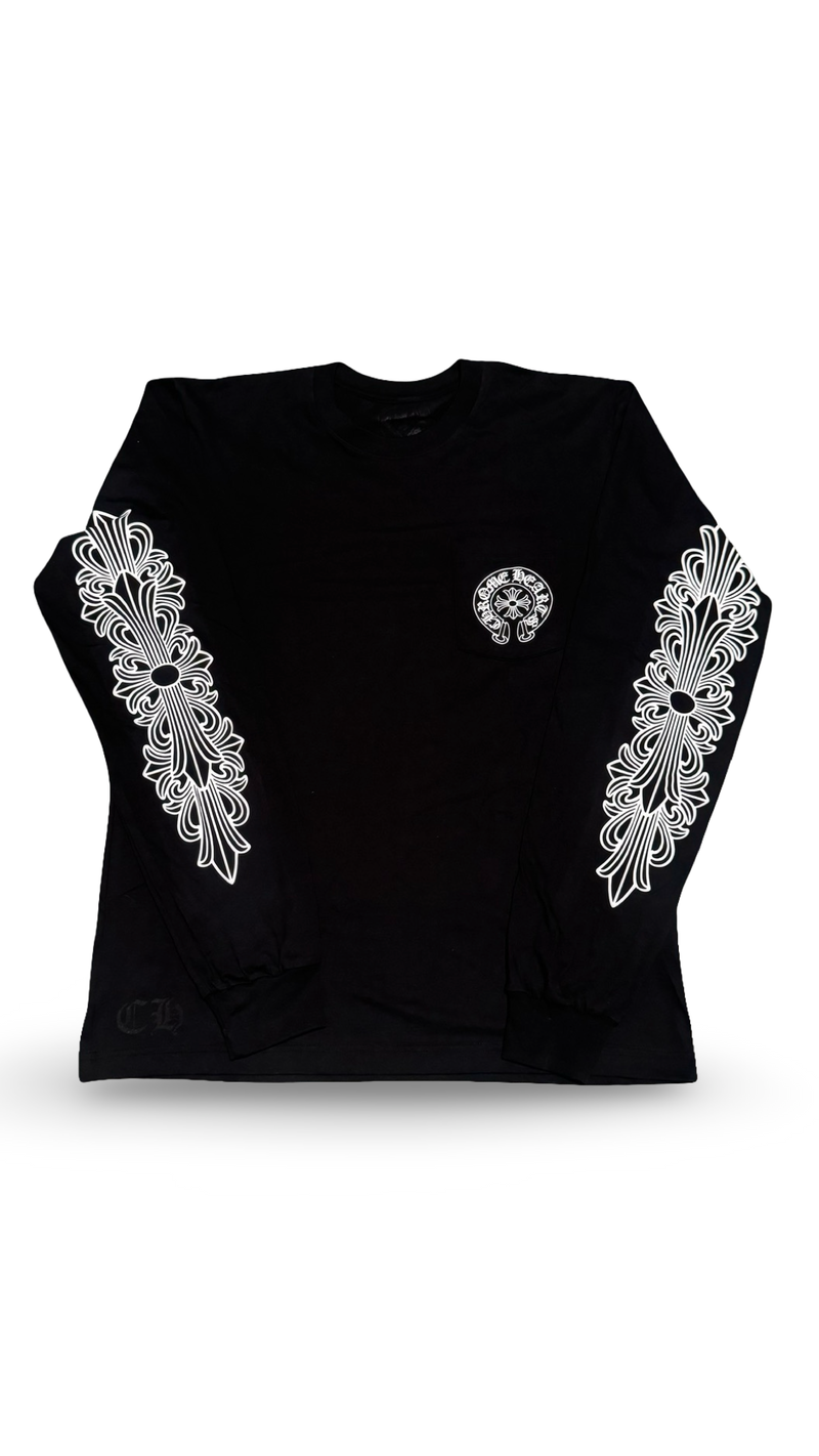 CHROME HEARTS ASPEN EXCLUSIVE FLORAL LONG-SLEEVE