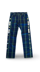 KAPITAL X KAPITAL KOUNTRY STUDDED PLAID PANTS