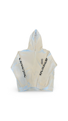 CHROME HEARTS VERTICAL LOGO HOODIE WHITE