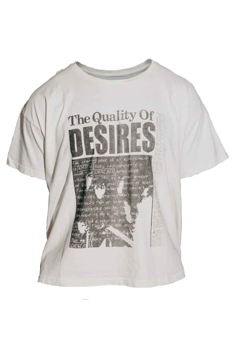 MATIÈRE DE DÉSIRS QUALITY OF DESIRES T-SHIRT