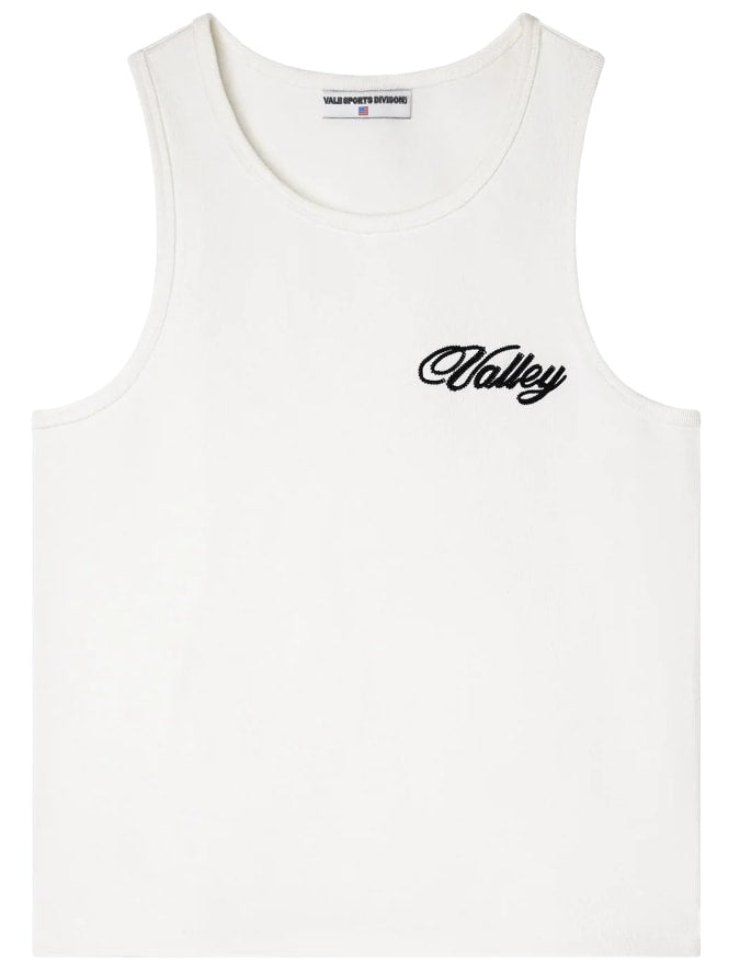VALE 'SLUB' WHITE TANK