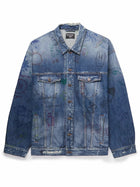 BALENCIAGA SCRIBBLE OVERSIZED DENIM JACKET