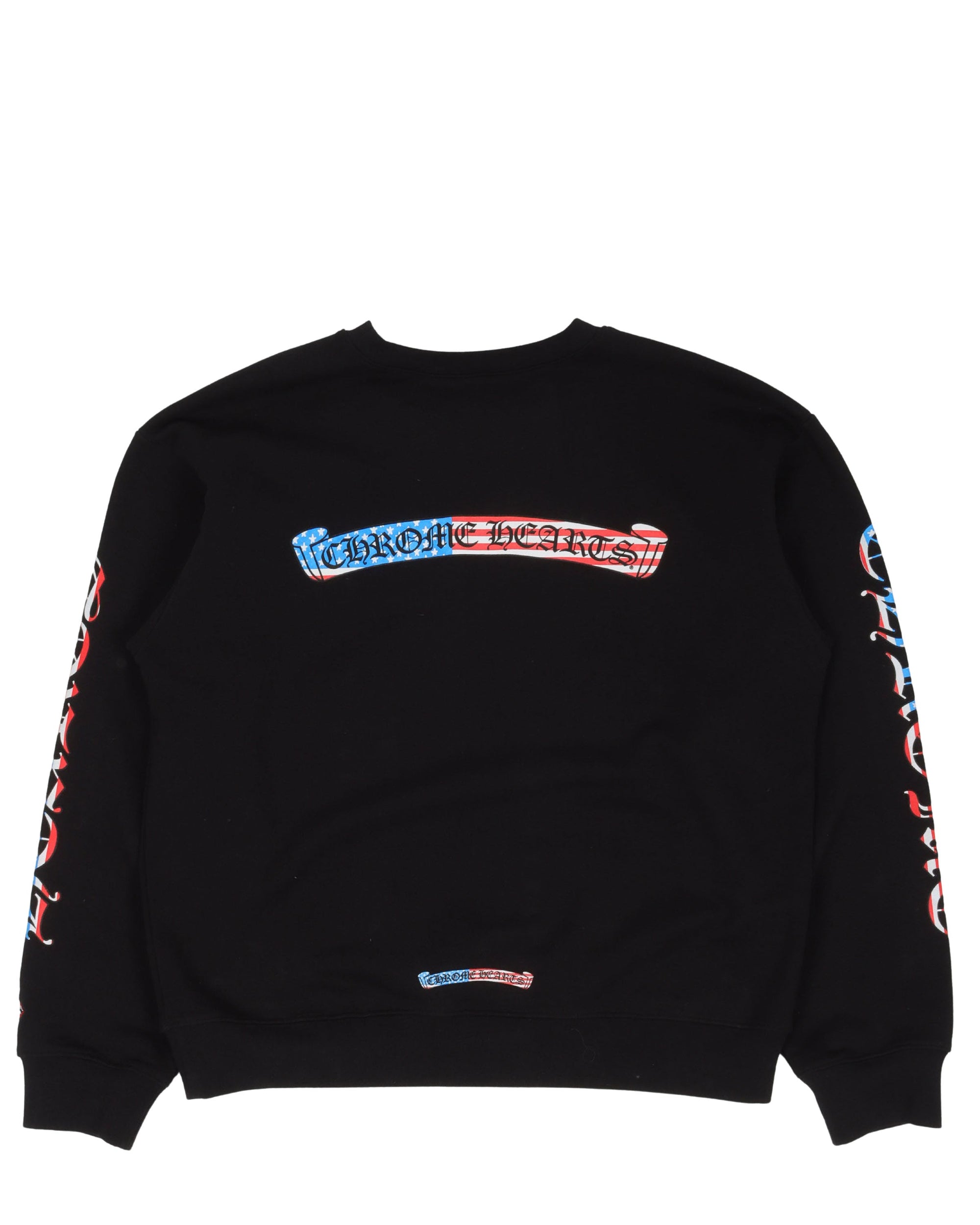 CHROME HEARTS MATTY BOY AMERICAN FLAG CREWNECK