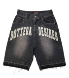 BOTTEGA DESIRES 'BLACK' DENIM SHORTS