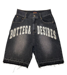 BOTTEGA DESIRES 'BLACK' DENIM SHORTS