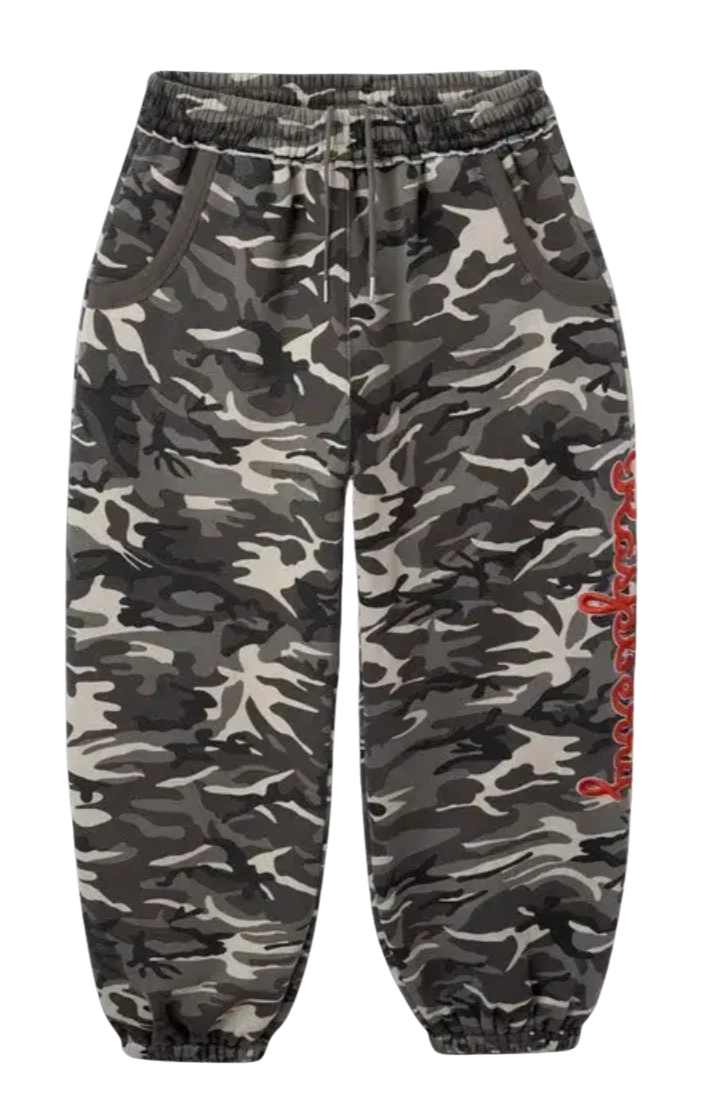 GOLD+VINTAGE GALLERY RASPBERRY HILLS SNOW CAMO SWEATS