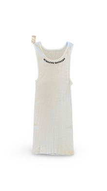 CHROME HEARTS SCROLL LOGO TANK WHITE