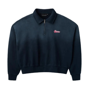 GOLD+VINTAGE GALLERY RASPBERRY HILLS ZOOM HALF ZIP SWEATSHIRT