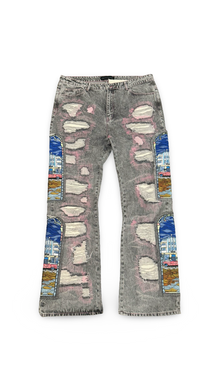 WHO DECIDES WAR STAINED GLASS VINTAGE GREY DENIM
