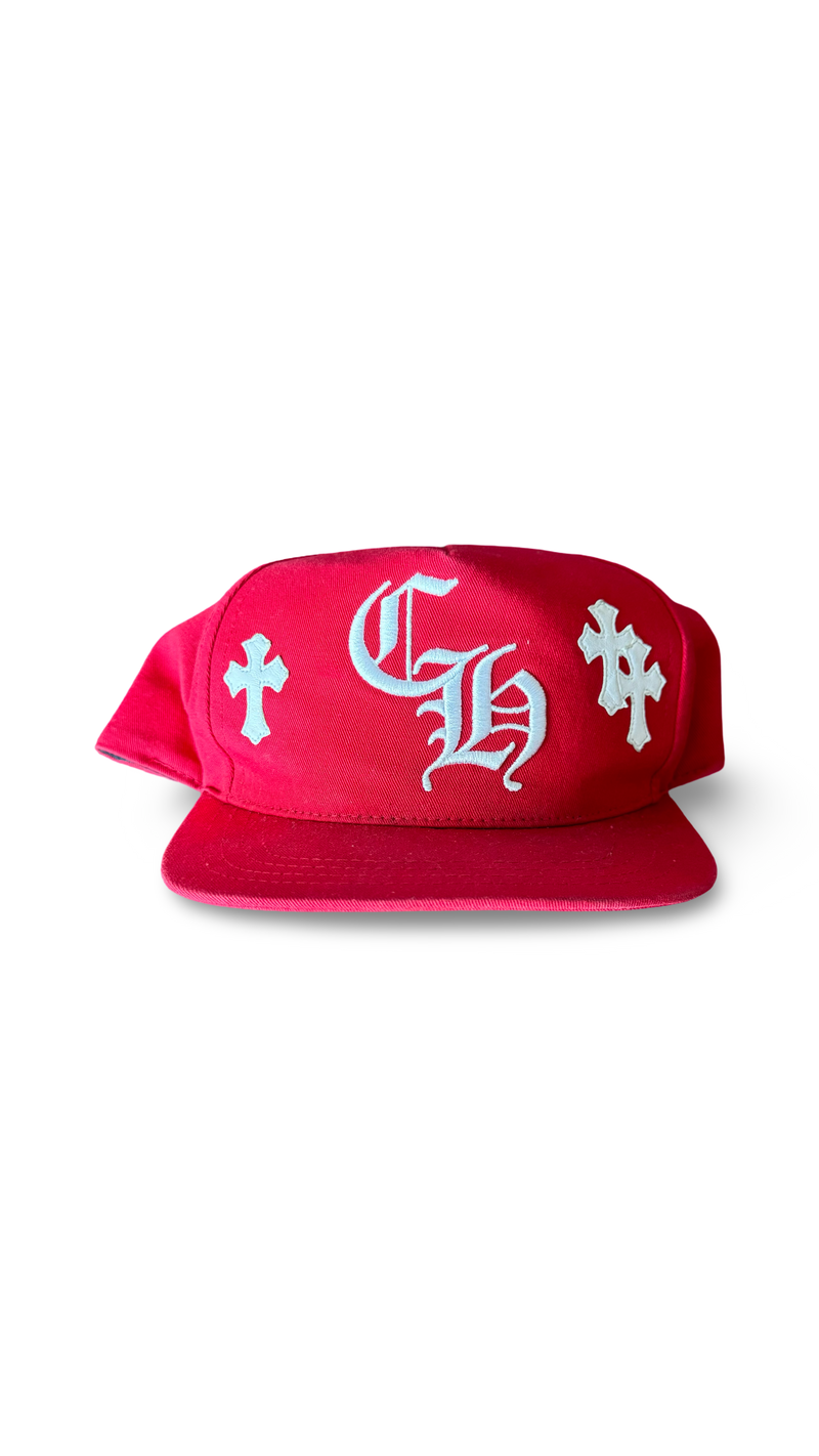 CHROME HEARTS PATCH HAT RED