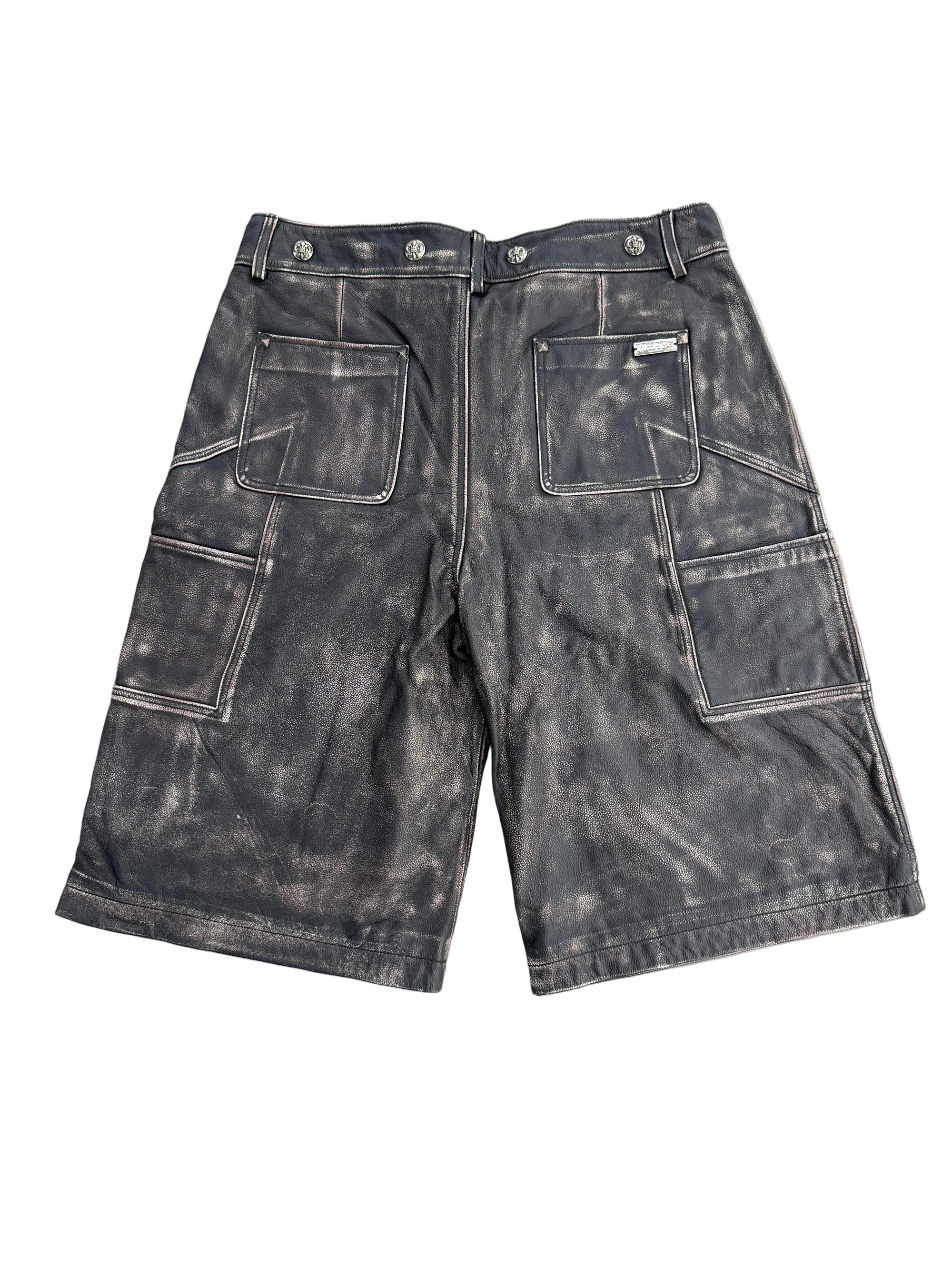 N’OUBLIE PAS RENAISSANCE LEATHER SHORTS