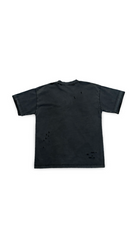 BALENCIAGA DISTRESSED LOGO TEE