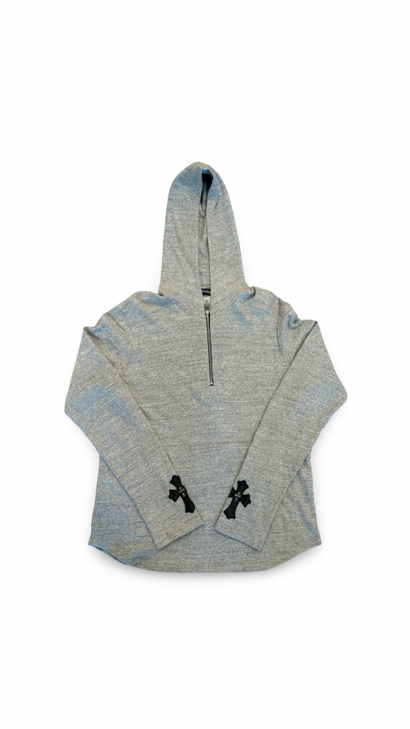 CHROME HEARTS CROSS PATCH SLEEVE QUARTER ZIP