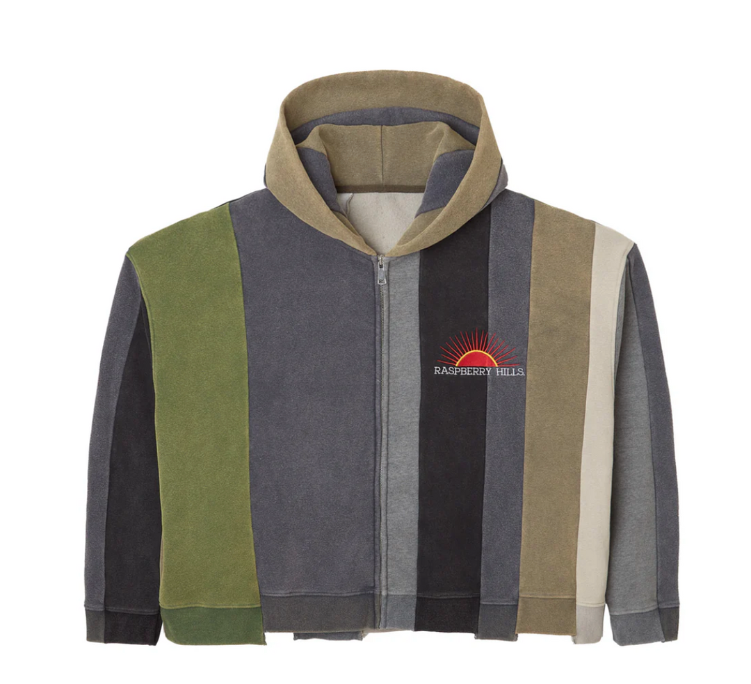 GOLD+VINTAGE GALLERY RASPBERRY HILLS 'BONSAI' ZIP UP HOODIE