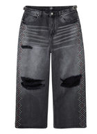 HAPPY MEMORIES DON'T DIE HMDD 'CRYSTAL H-STAR' BLACK JEANS