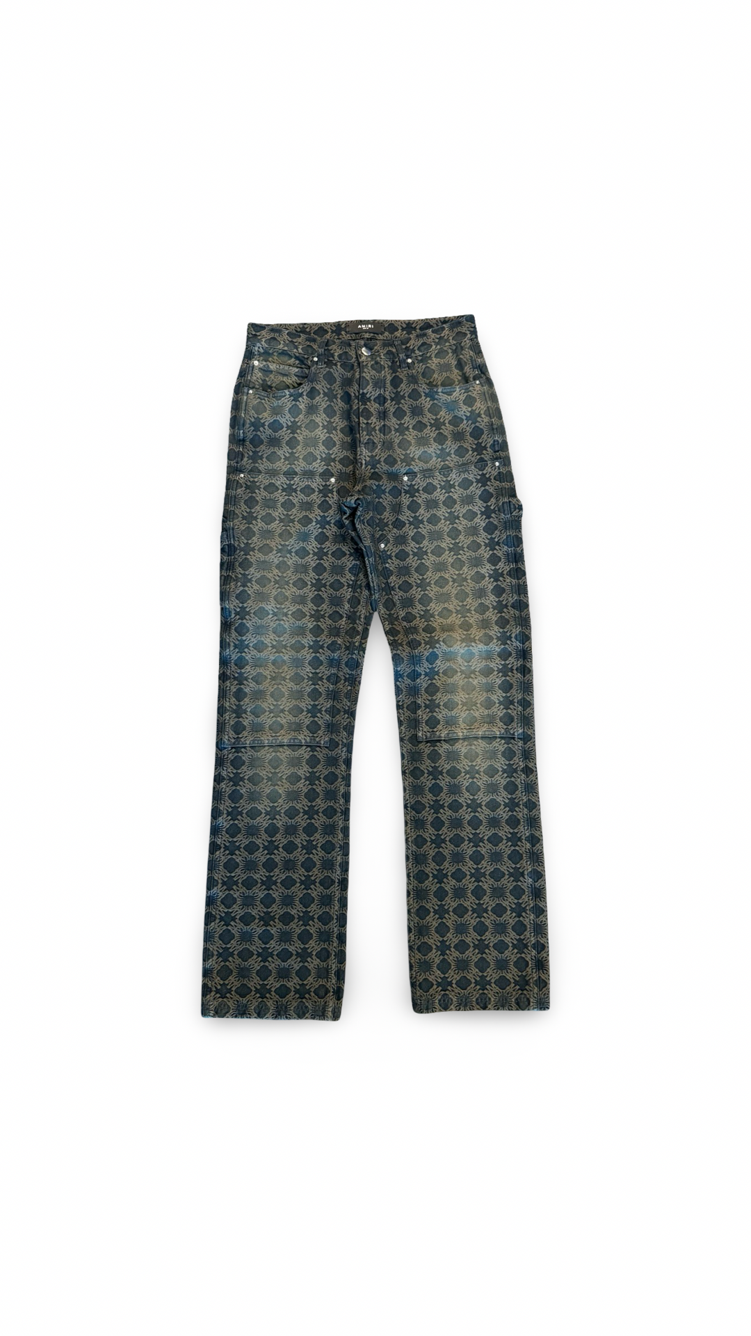 AMIRI MA QUAD JACQUARD CARPENTER JEANS