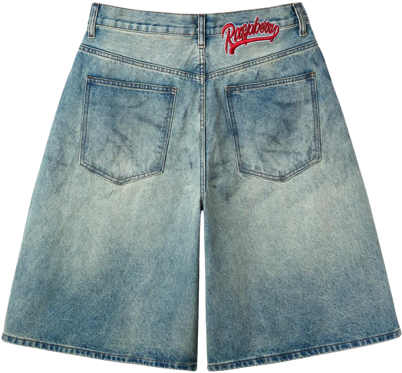 GOLD+VINTAGE GALLERY RASPBERRY HILLS 'DIRTY' JEAN SHORTS