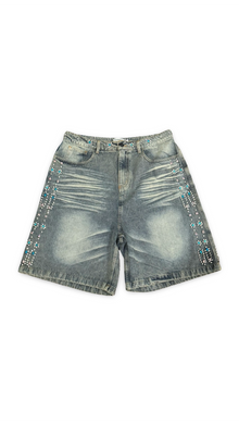 VALE FOREVER CANDY DENIM SHORTS ‘MID BLUE’
