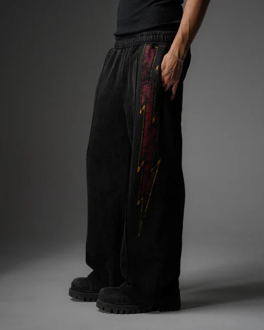 VAGUE STUDIOS ‘STRIKE SWEATPANTS’ [VINTAGE BLACK]