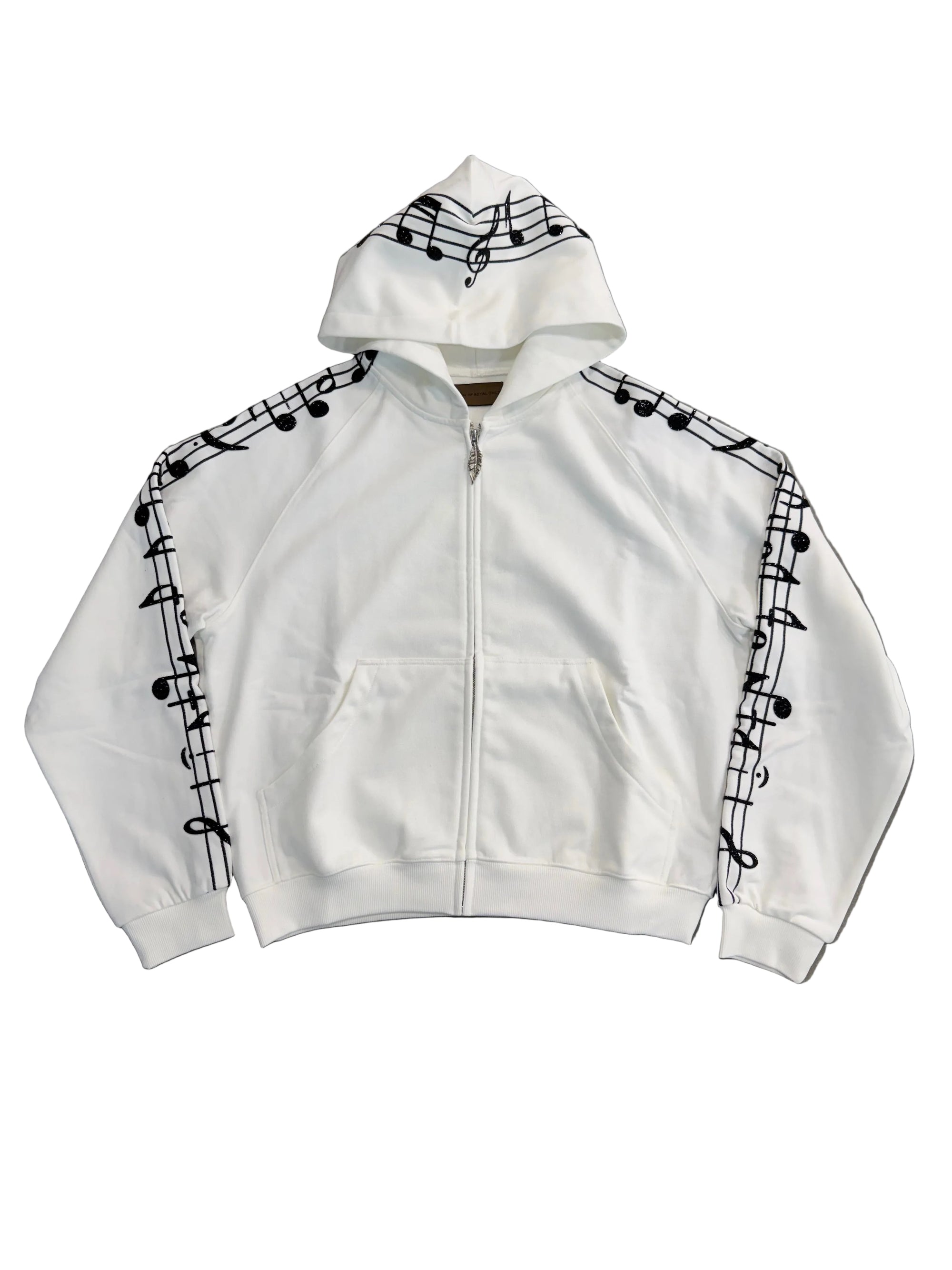 BIRTH OF ROYAL CHILD WHITE MELODY ZIP UP HOODIE