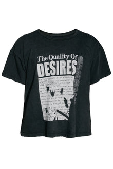 MATIÈRE DE DÉSIRS QUALITY OF DESIRES T-SHIRT ‘FADED BLACK’