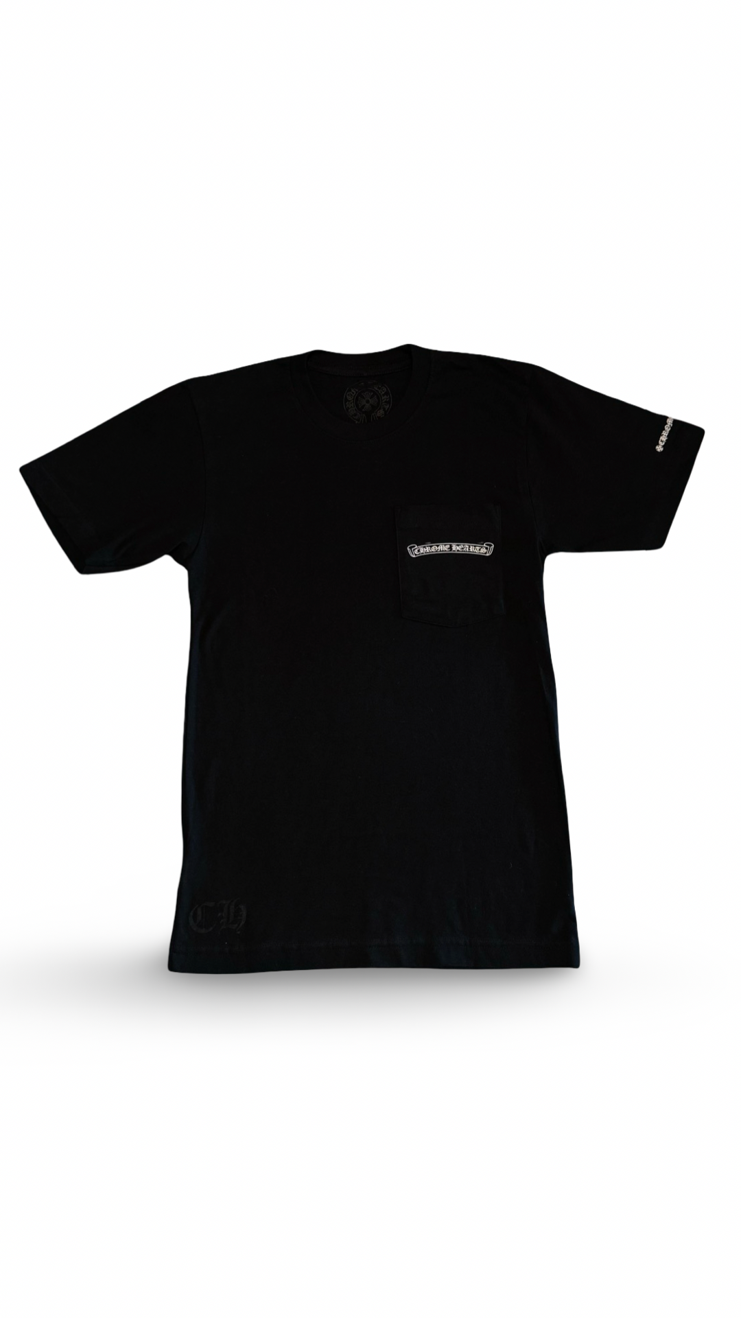 CHROME HEARTS SCROLL LOGO POCKET TEE