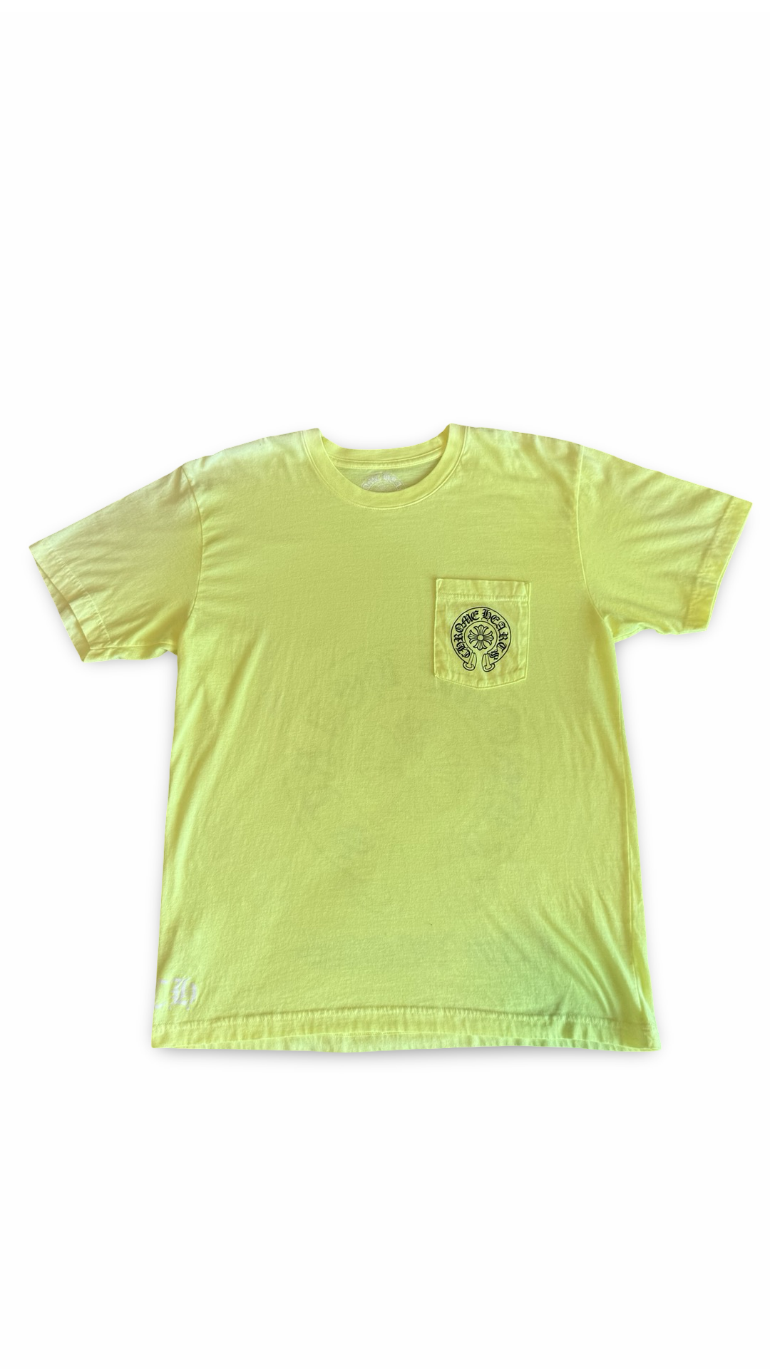 CHROME HEARTS LAS VEGAS NEON YELLOW POCKET TEE