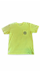 CHROME HEARTS LAS VEGAS NEON YELLOW POCKET TEE