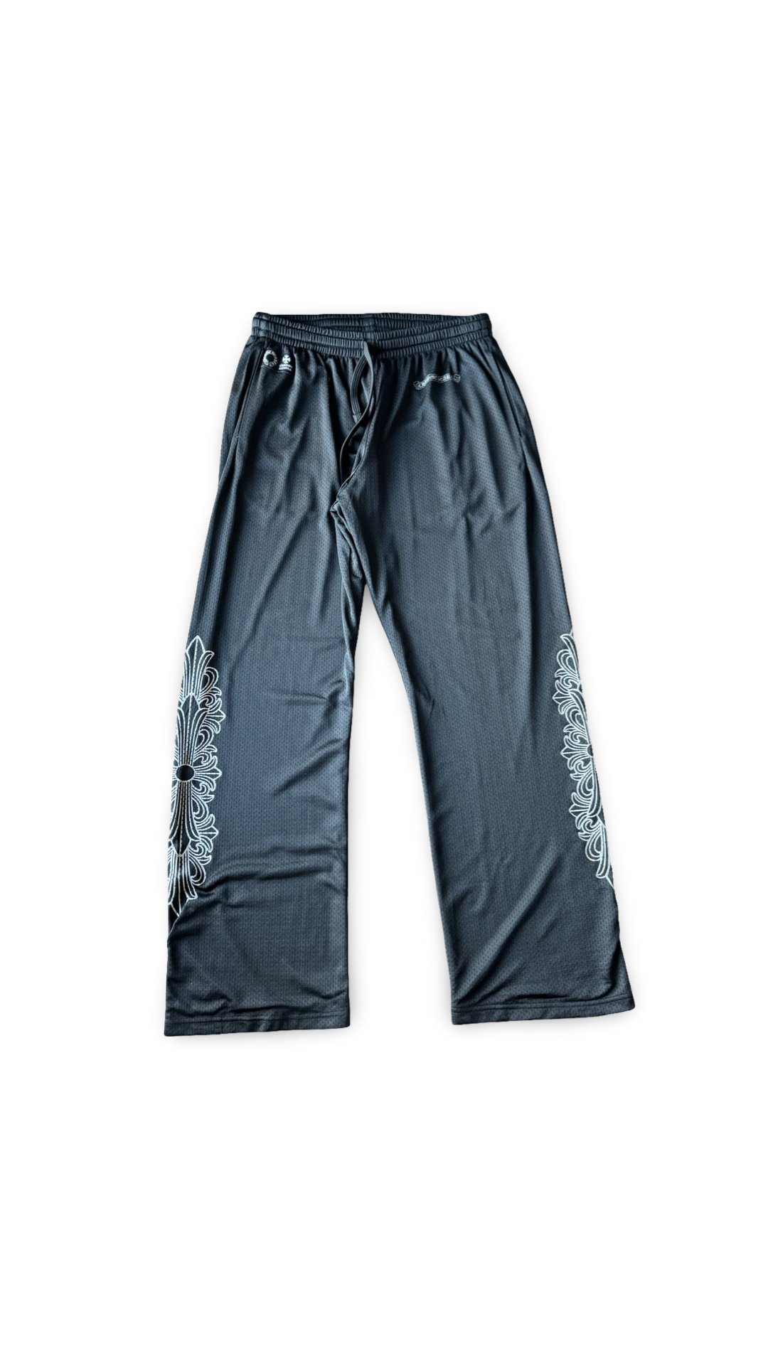 CHROME HEARTS CROSS LOGO MESH PANTS