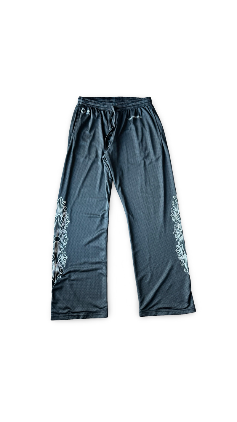 CHROME HEARTS CROSS LOGO MESH PANTS