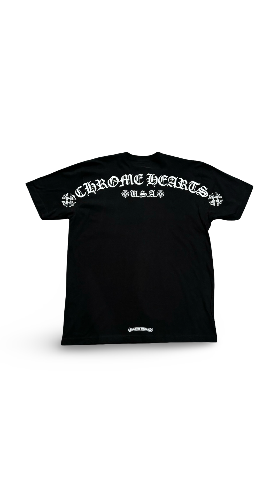 CHROME HEARTS SCRIPT USA LOGO POCKET TEE