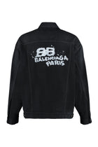 BALENCIAGA SPRAY PAINTED GRAFFITI DENIM JACKET