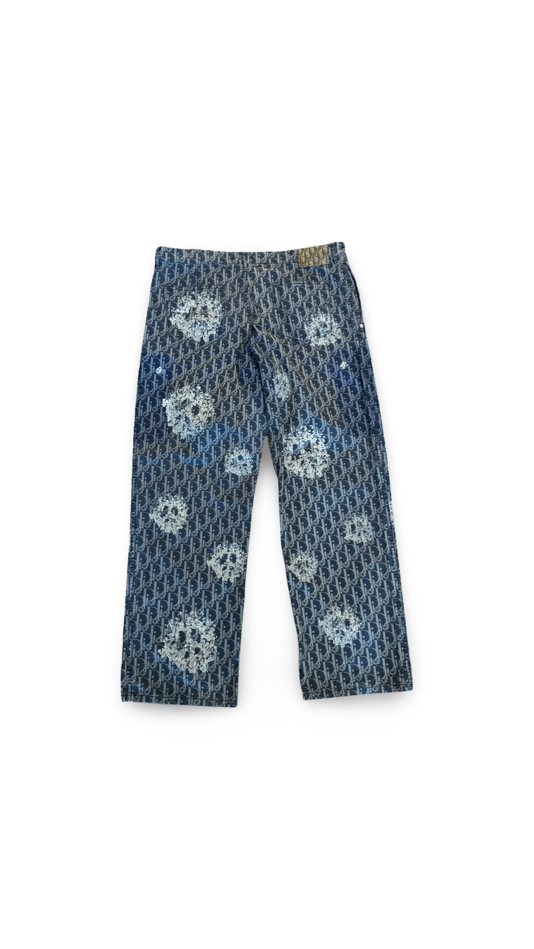 DIOR X DENIM TEARS COTTON DENIM CARPENTER JEANS