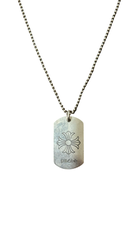 CHROME HEARTS TAG ‘PRESS’ WITH CHROME BALL CHAIN