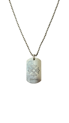 CHROME HEARTS TAG ‘PRESS’ WITH CHROME BALL CHAIN