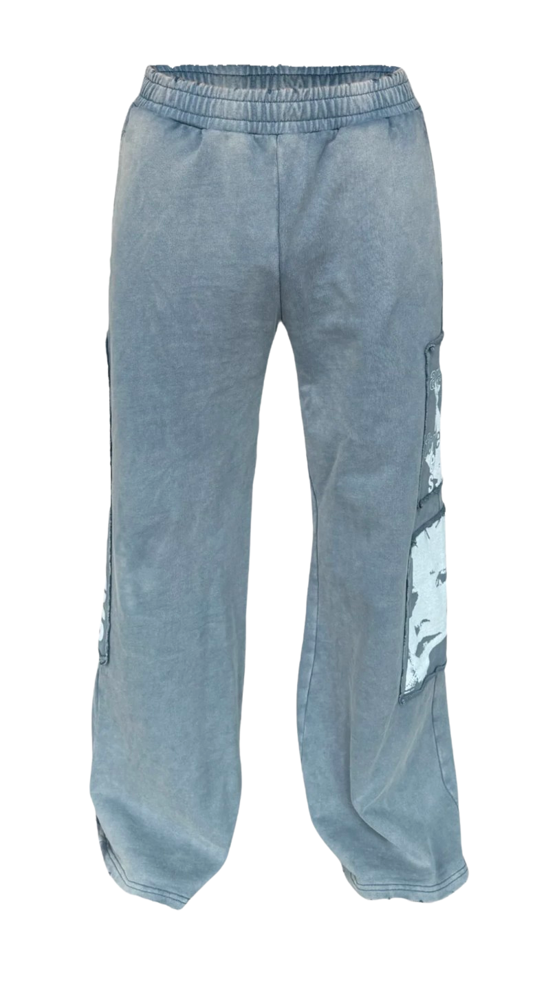 MATIÈRE DE DÈSIRS 'WASHED BLUE' ENCORE SWEATPANTS