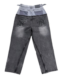 N’OUBLIE PAS BLACK DOUBLE JEANS