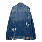 BALENCIAGA SCRIBBLE OVERSIZED DENIM JACKET
