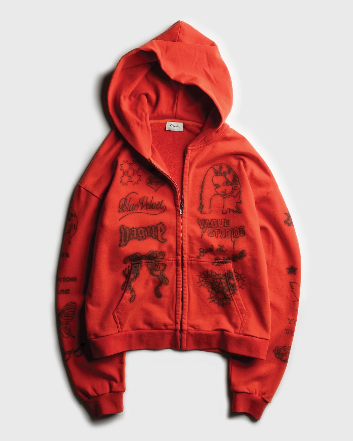 VAGUE STUDIOS ‘SKIN DEEP ZIP UP’ [RED]