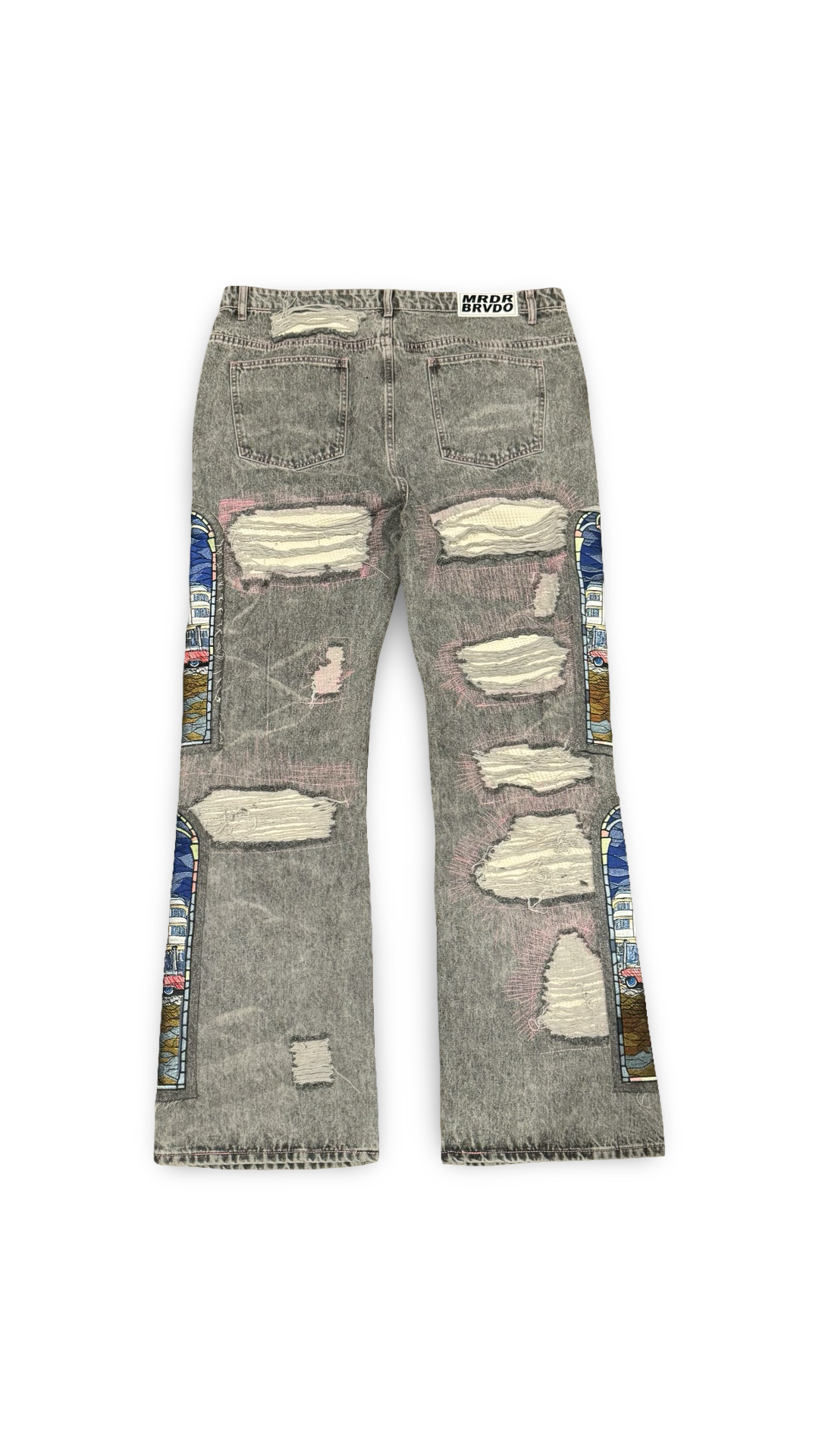 WHO DECIDES WAR STAINED GLASS VINTAGE GREY DENIM