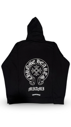 CHROME HEARTS 'MIAMI EXCLUSIVE' BLACK ZIP-UP HOODIE