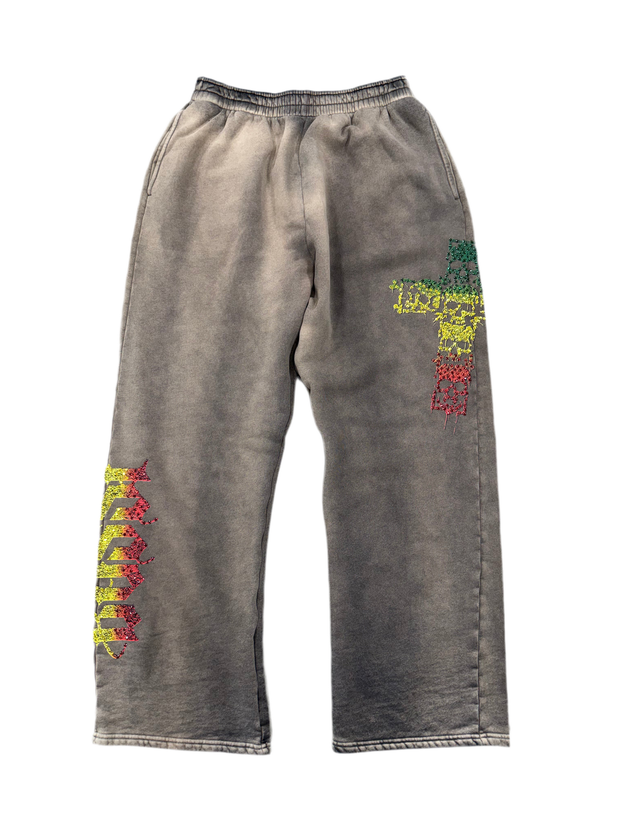 BOSSI BROWN TRI-COLOR SWEATS