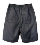MATIÈRE DE DÈSIRS 'BLACK' WAX DOUBLE KNEE SHORTS