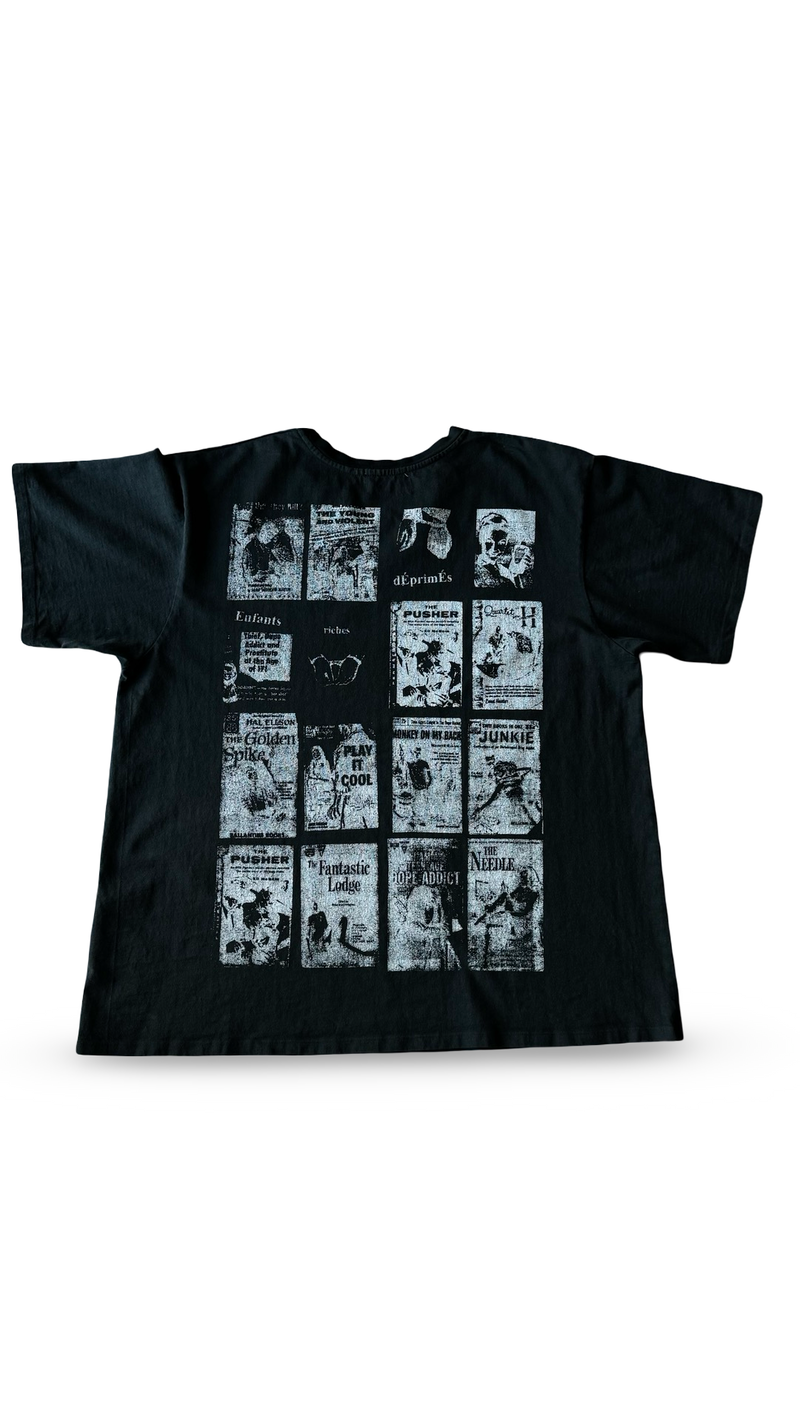 ENFANTS RICHES DÉPRIMÉS ADDICTION GRAPHIC PRINT T-SHIRT